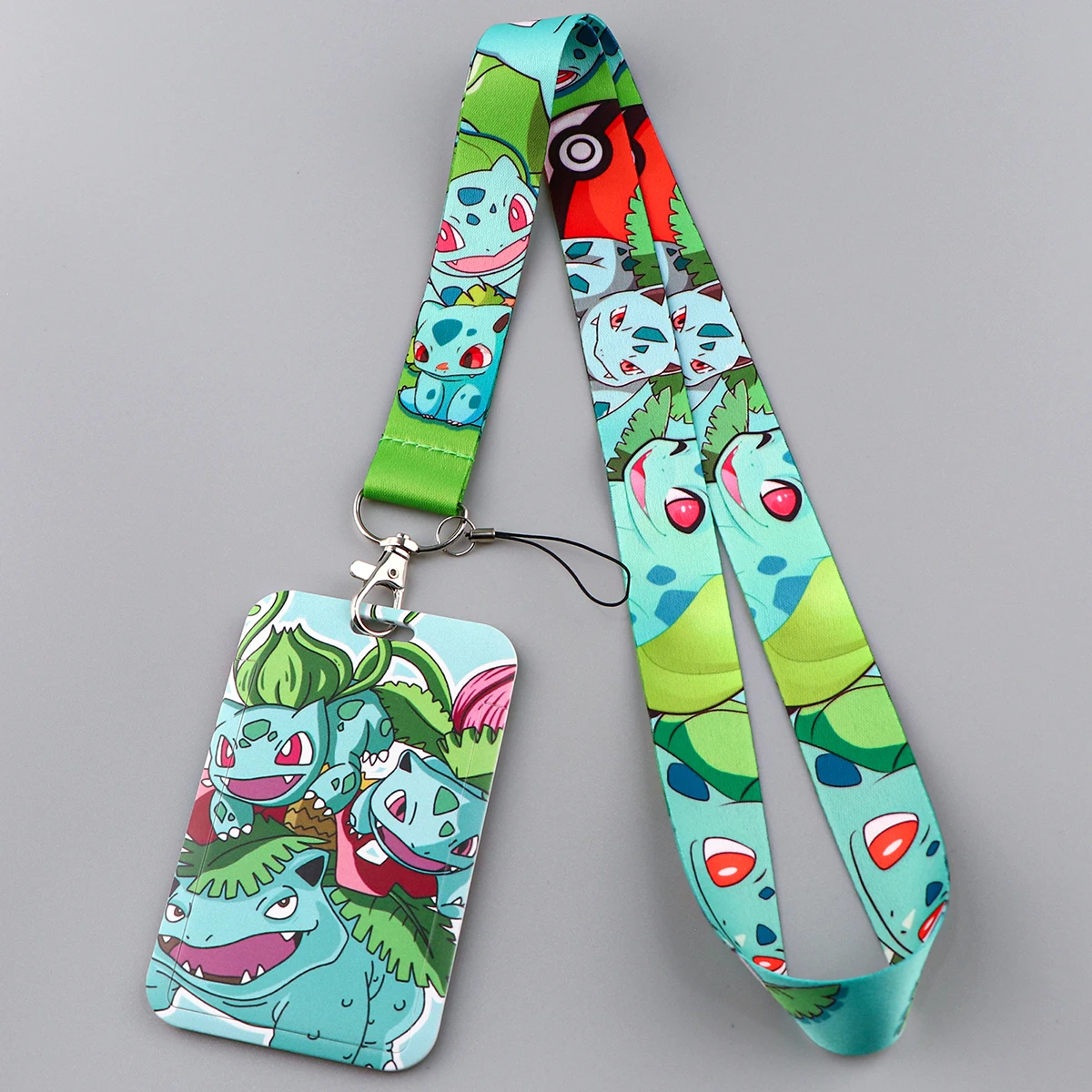 Anime Characters Card Holder Cute Gengar Lanyard Keychain ID Credit Bus Card Cover Hang Rope Lariat Lanyard Key Rings Fans Gifts thumbnail 3