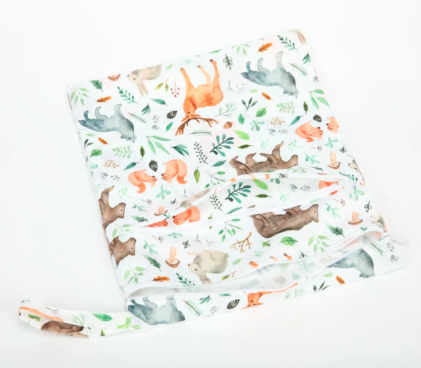 [Sigzagor]Wet Dry Bag With Two Zippered For Baby Diapers Nappies Waterproof Reusable 36cmx29cm thumbnail 2
