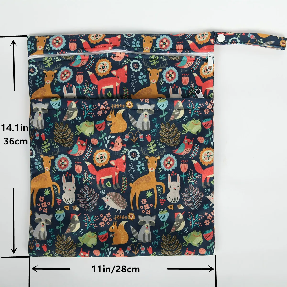 [Sigzagor]Wet Dry Bag With Two Zippered For Baby Diapers Nappies Waterproof Reusable 36cmx29cm thumbnail 6