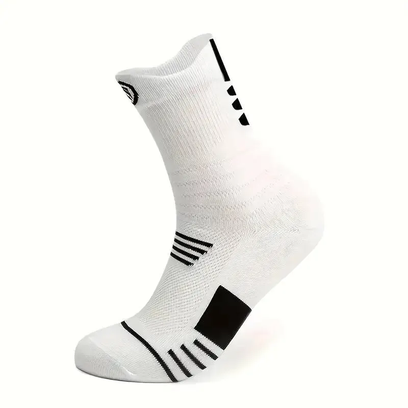 3 Pairs Men's Comfort Fit Cushion Performance Athletic Crew Socks For Outdoor Sports thumbnail 3