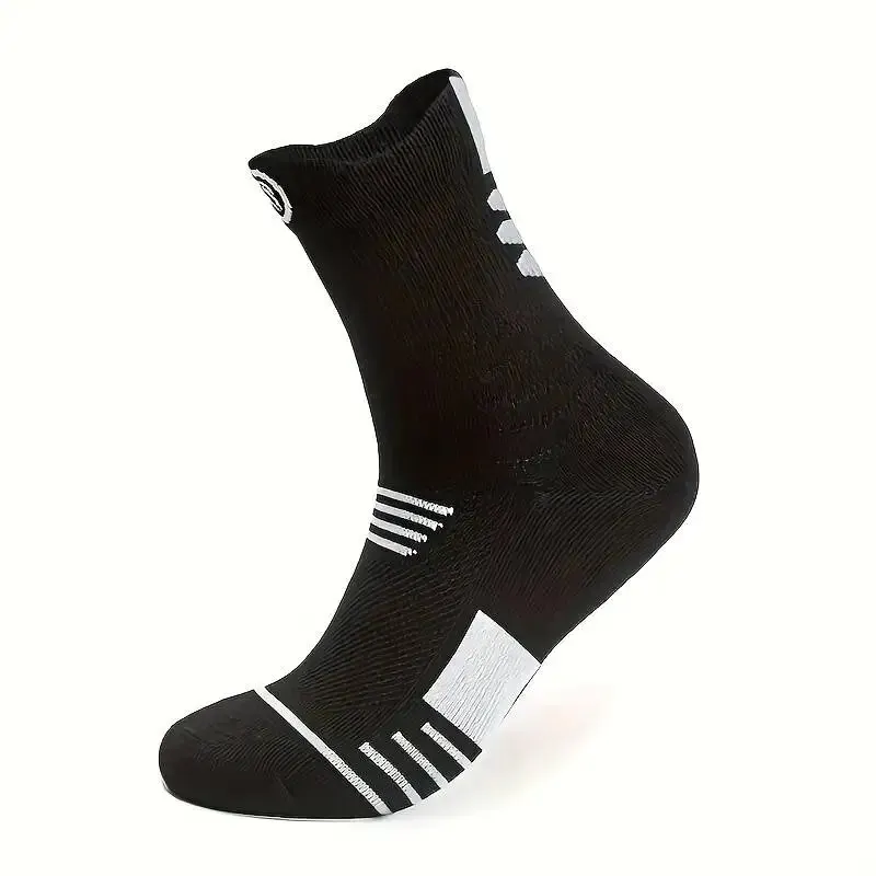 3 Pairs Men's Comfort Fit Cushion Performance Athletic Crew Socks For Outdoor Sports thumbnail 2