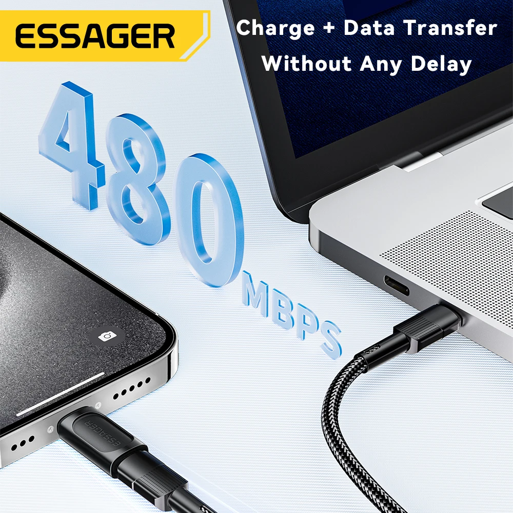 Essager USB C To Lightning Adapter PD 20W Fast Charging OTG USB Type C To lighting For iPhone 15 14 11 xr Pro Max IOS Converter thumbnail 3