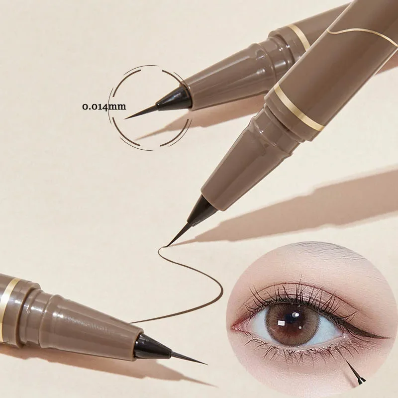 Ultra Thin Black Brown Lower Eyelash Eyeliner Pen Waterproof Lasting Smooth Lying Silkworm Eyes Liner Pencils Eye Makeup Tools thumbnail 2