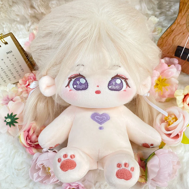 IDol Doll Plush 20cm Kawaii Cotton Star Anime Baby Dolls Customization With Clothes Fans Collection Kids Puppet Gifts thumbnail 2