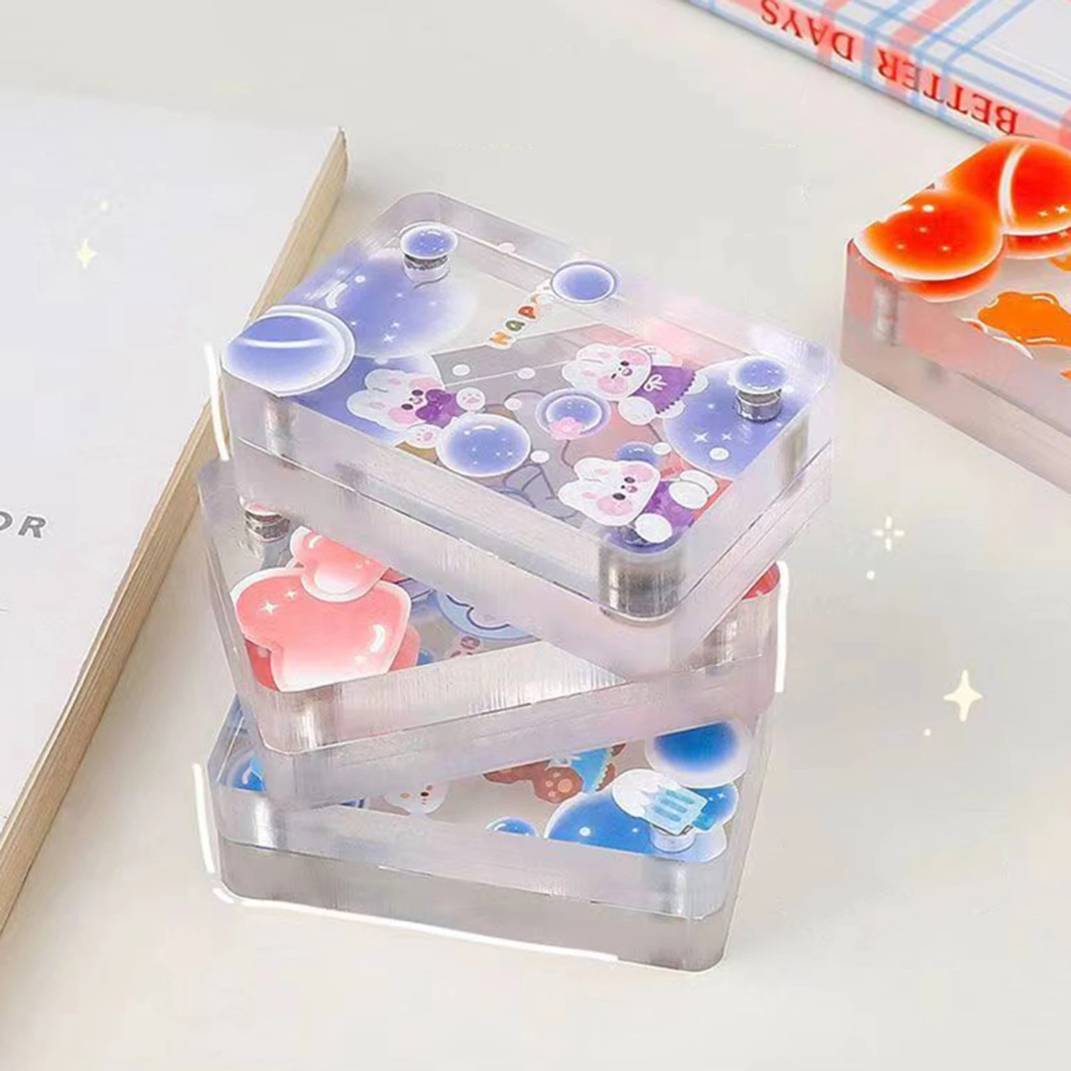 Acrylic Photo Frame Double-sided Transparent Display Frame Magnetic Crystal Glass Photo Decoration Frame Magnetic Photo Frame thumbnail 5