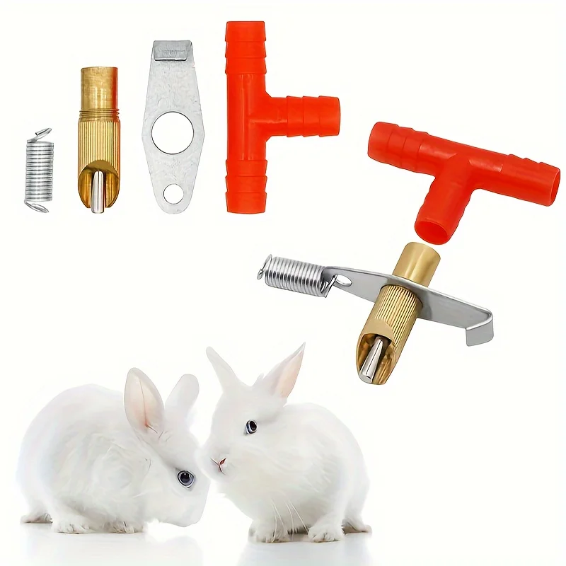 10Pcs Rabbits Drinker Nipple Automatic Feeding Water Nipples Pet Feeder Waterer For Rabbit Bunny Farm Rodents Animals thumbnail 3