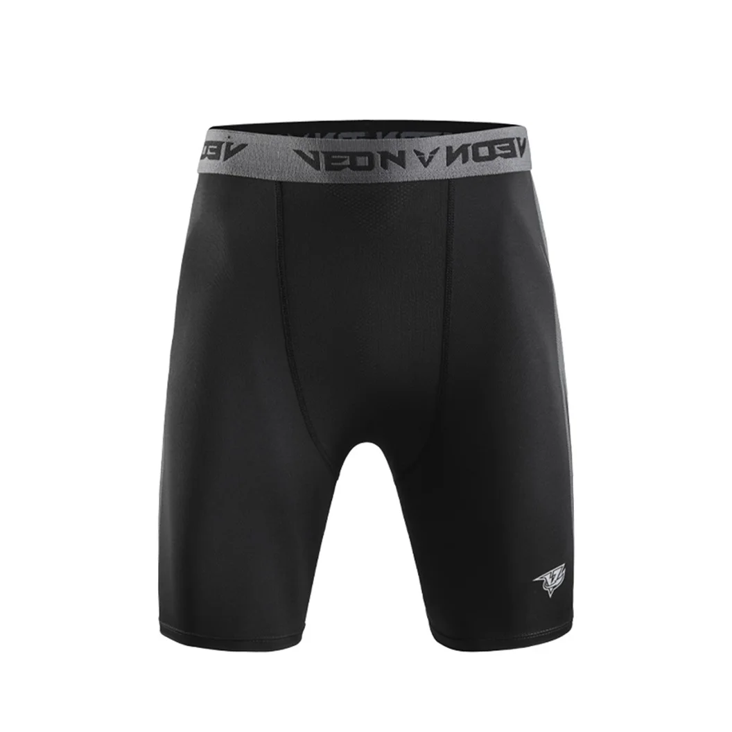 Black Compression Shorts Men Spandex Sport Shorts Athletic Workout Running Performance Baselayer Underwear thumbnail 3