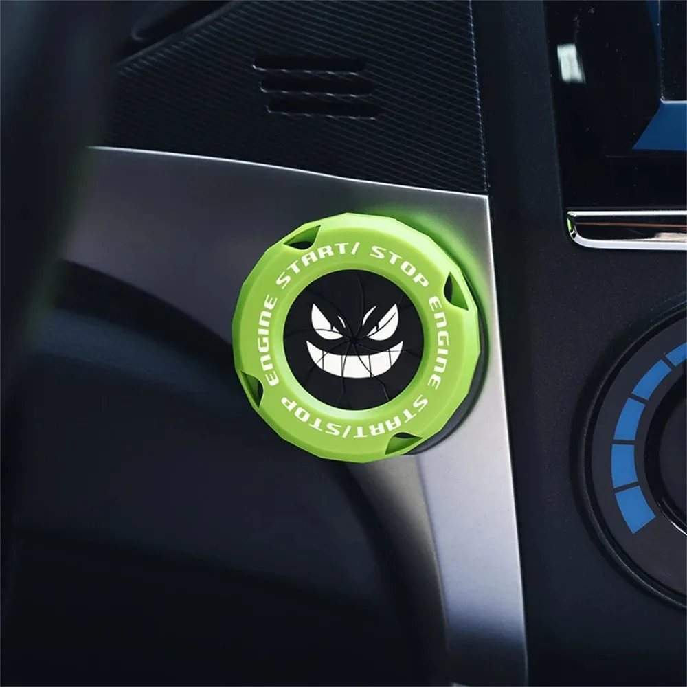 Car Ignition Switch Cover One-touch Start Button Rotating Protective Cap Motorcycle Start Stop Ring Decoration Interior Sticker thumbnail 5