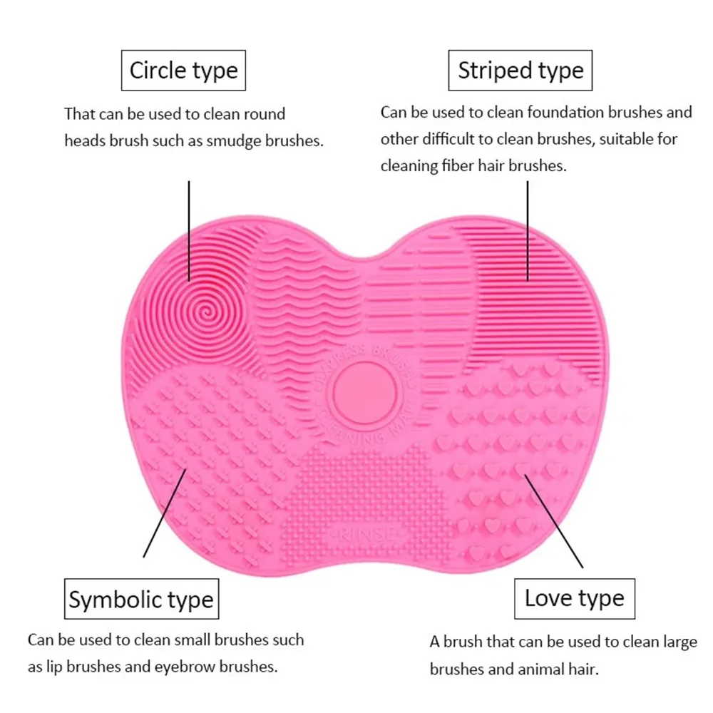 Silicone Brush Cleaner Cosmetic Make Up Washing Brush Gel Cleaning Mat Foundation Makeup Brush Cleaner Pad Scrubbe Board thumbnail 3