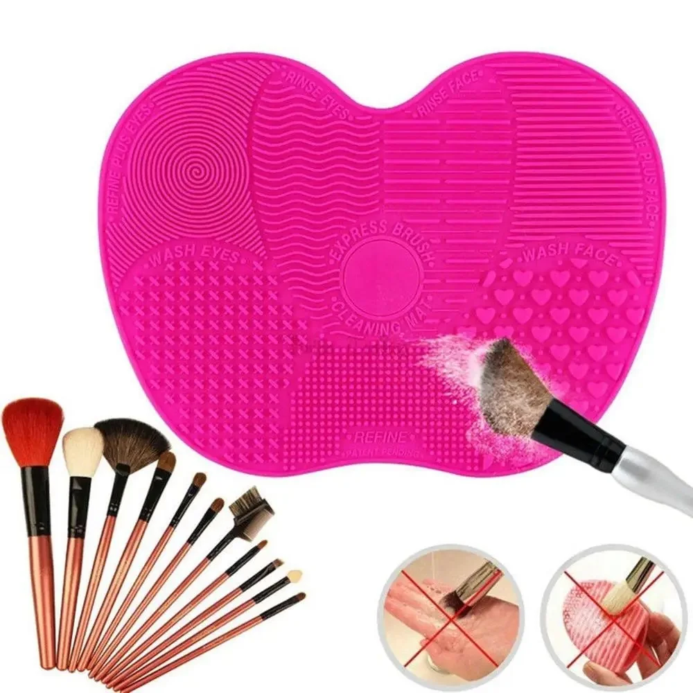 Silicone Brush Cleaner Cosmetic Make Up Washing Brush Gel Cleaning Mat Foundation Makeup Brush Cleaner Pad Scrubbe Board thumbnail 6