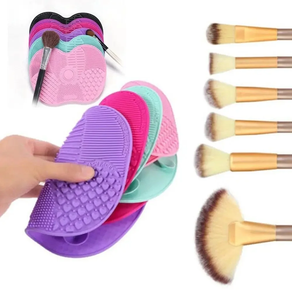Silicone Brush Cleaner Cosmetic Make Up Washing Brush Gel Cleaning Mat Foundation Makeup Brush Cleaner Pad Scrubbe Board thumbnail 4