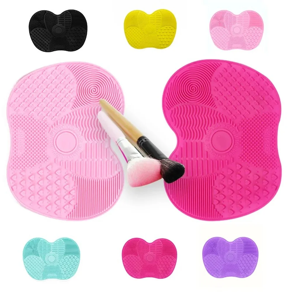 Silicone Brush Cleaner Cosmetic Make Up Washing Brush Gel Cleaning Mat Foundation Makeup Brush Cleaner Pad Scrubbe Board thumbnail 2