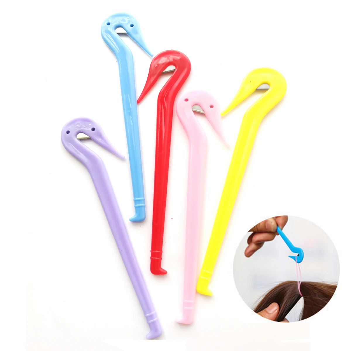 1PC Disposable Rubber Band Remover Elastic Hair Band Cutters Pain Free Hair Ties Removing Tool Styling Accessories thumbnail 6