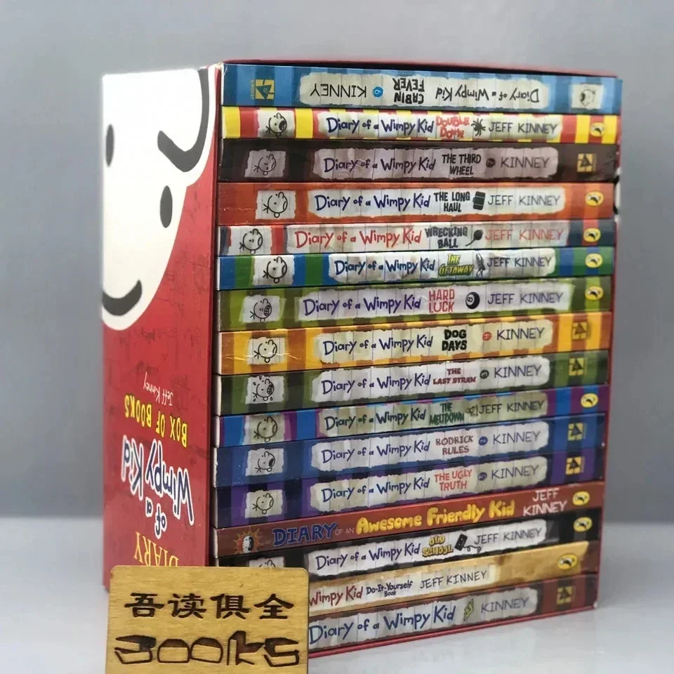 Half Set 8 Books Diary of Wimpy Kid English Book Diary of Wimpy Kid Boxed Children's Fiction Books libros thumbnail 6