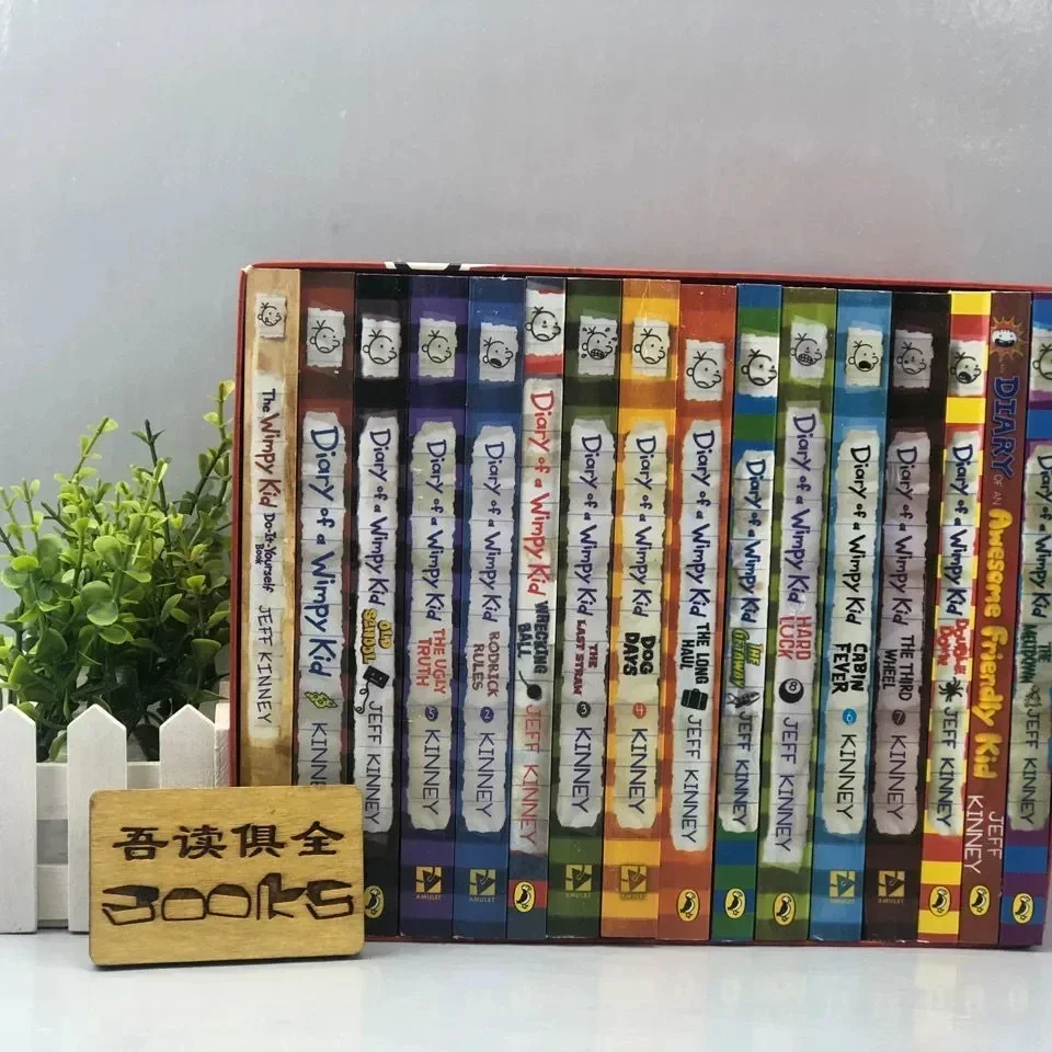 Half Set 8 Books Diary of Wimpy Kid English Book Diary of Wimpy Kid Boxed Children's Fiction Books libros