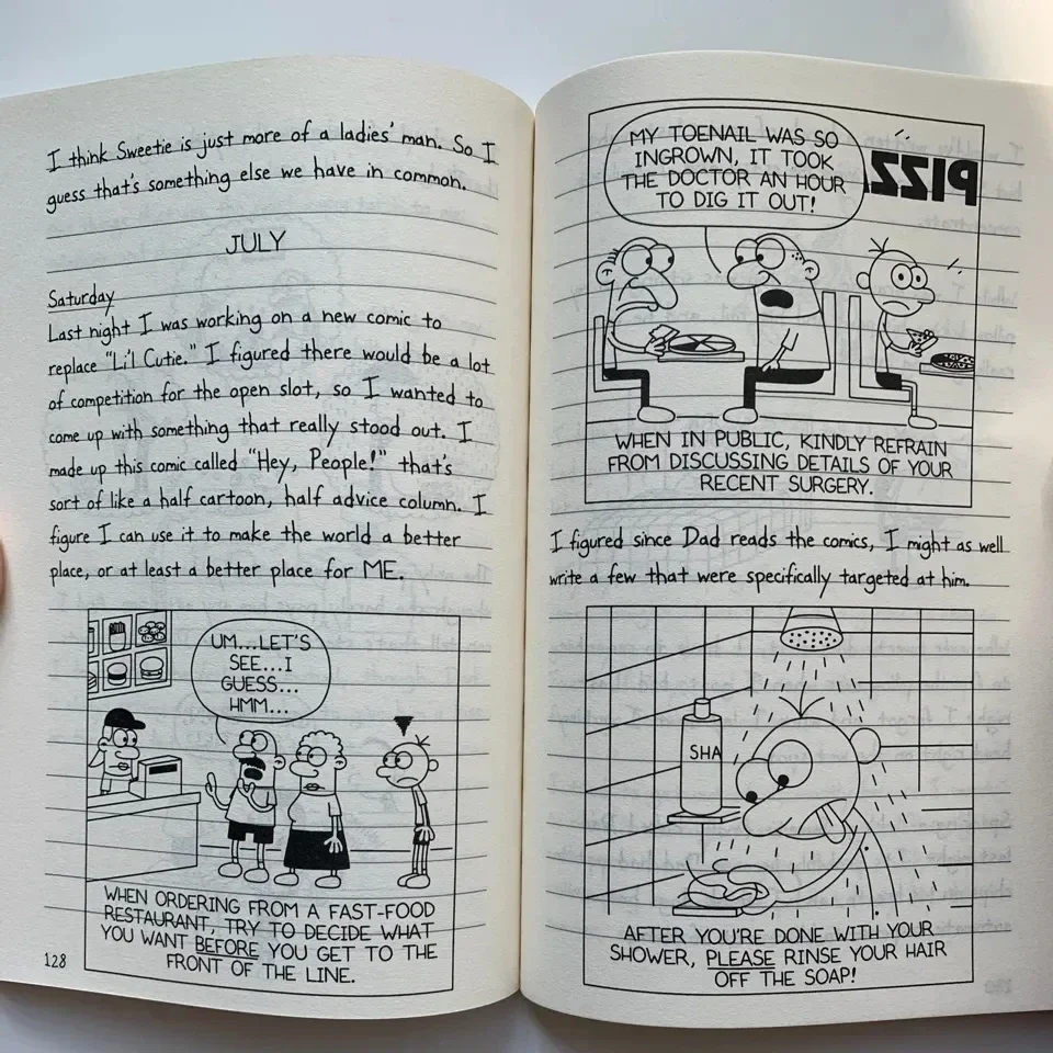 Half Set 8 Books Diary of Wimpy Kid English Book Diary of Wimpy Kid Boxed Children's Fiction Books libros thumbnail 3