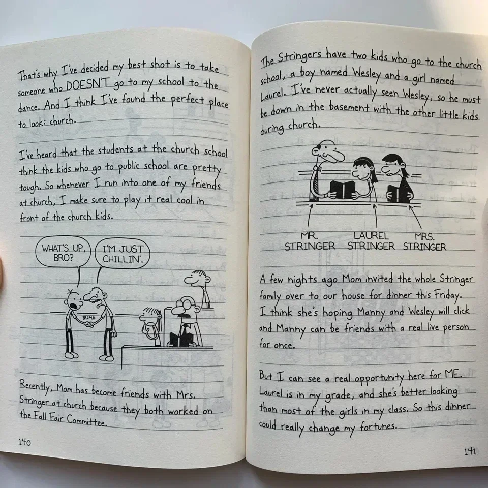 Half Set 8 Books Diary of Wimpy Kid English Book Diary of Wimpy Kid Boxed Children's Fiction Books libros thumbnail 4