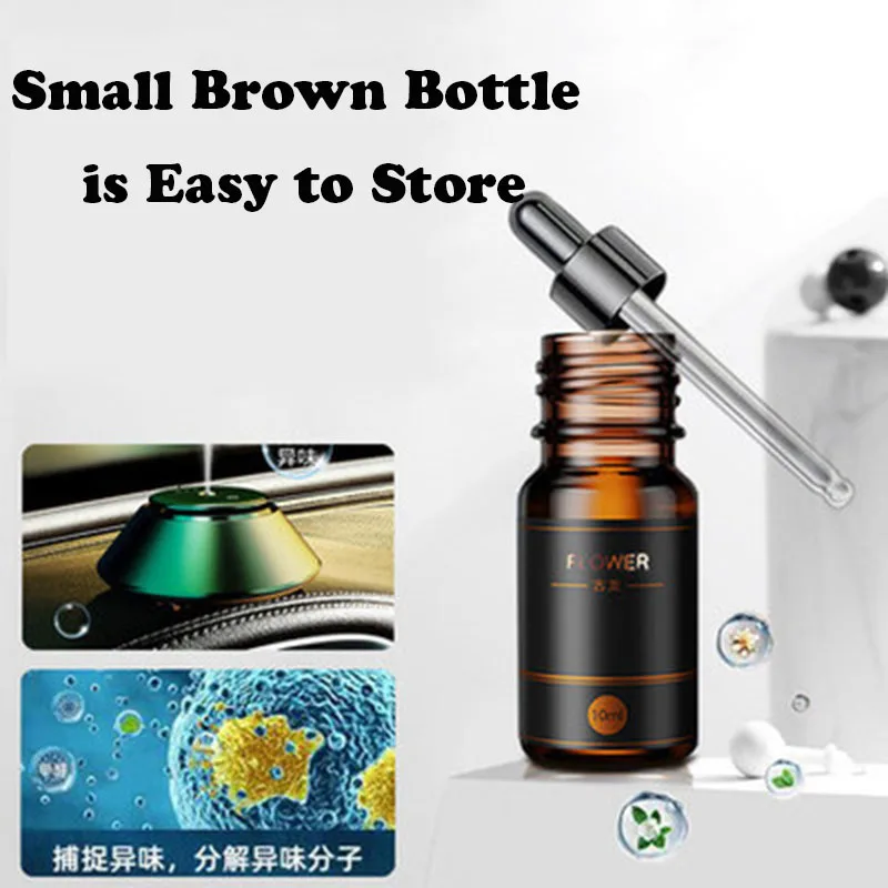 3 Bottles 10ml Essential Oil Car Perfume Air Freshener Refill Smell Fragrance Aroma Diffuser Plant Essential Oil for Humidifie thumbnail 5
