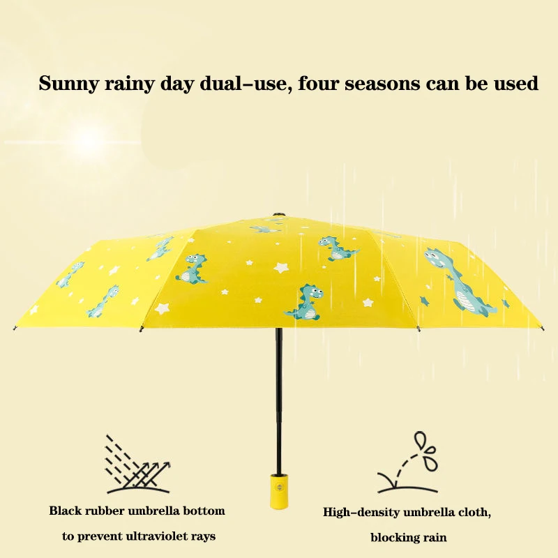 Cute Dinosaur Umbrella Automatic Umbrella Portable Folding Umbrella sunshade umbrella Business Umbrella For Boys And Girls thumbnail 4