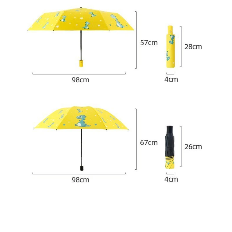 Cute Dinosaur Umbrella Automatic Umbrella Portable Folding Umbrella sunshade umbrella Business Umbrella For Boys And Girls thumbnail 6