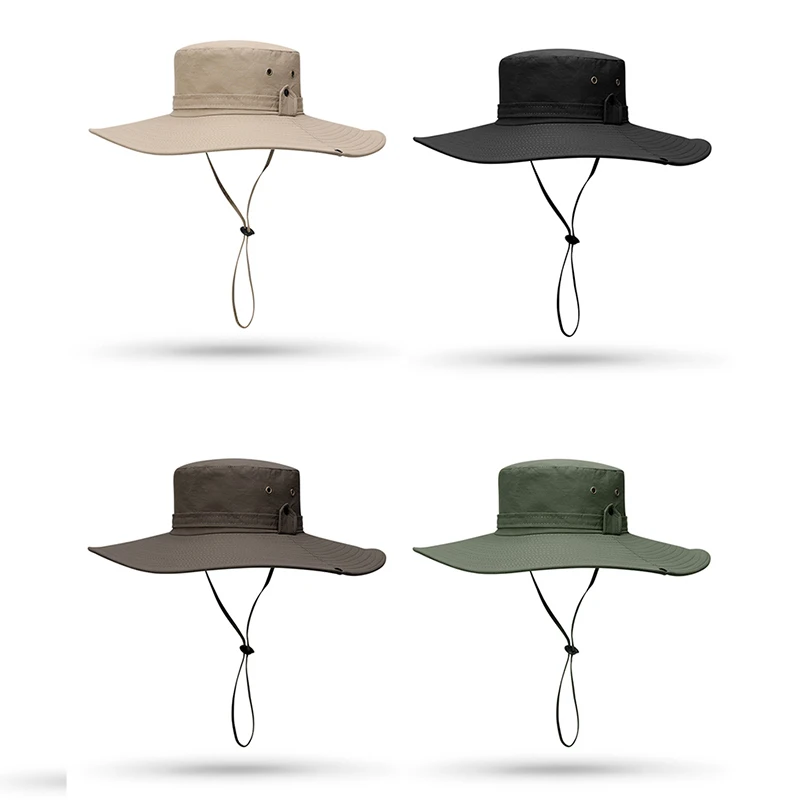 Adjustable Outdoor Fishing Hat Sunscreen Protection Breathable Sunshade Foldable Men Women Hiking Camping Casual Fishing Cap thumbnail 5