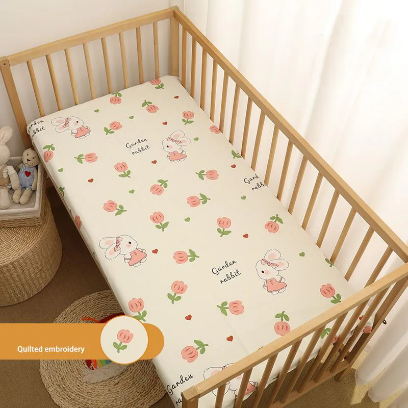 Cotton Crib Fitted Sheets70 * 130cm baby bed sheet baby bedding