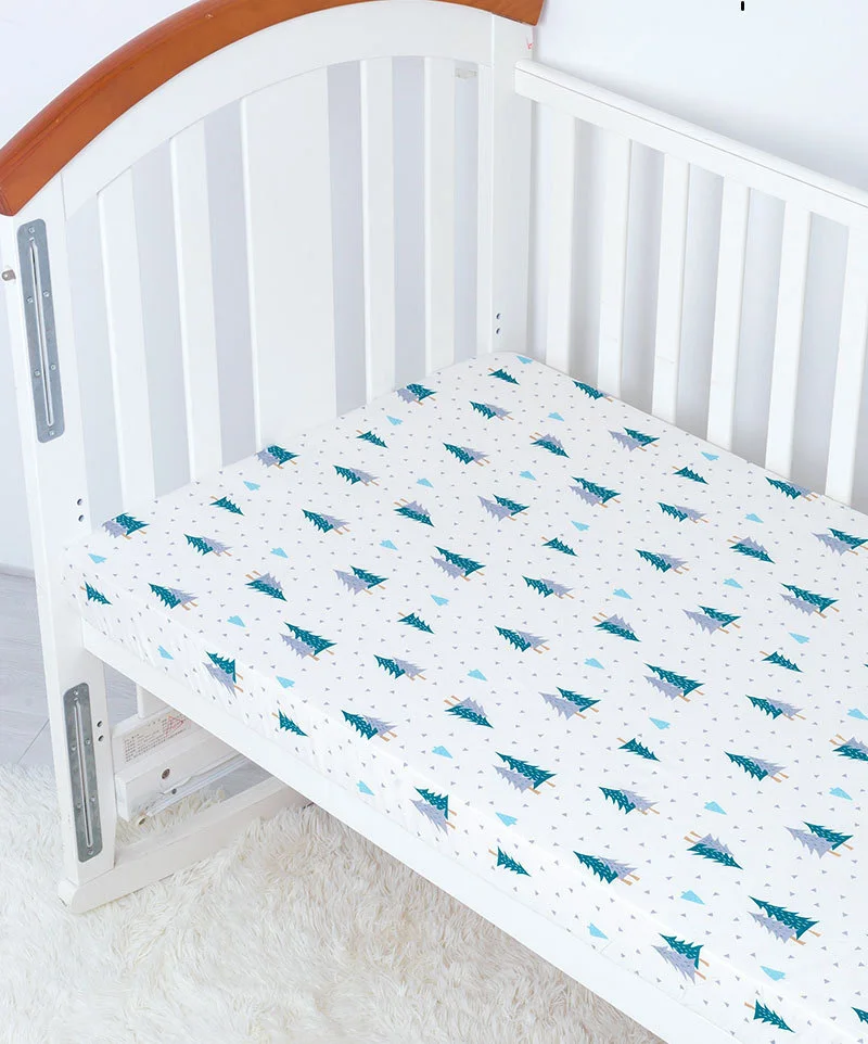 Cotton Crib Fitted Sheets70 * 130cm baby bed sheet baby bedding thumbnail 3