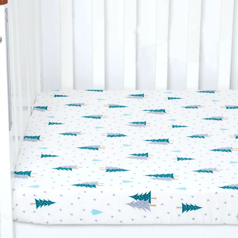 Cotton Crib Fitted Sheets70 * 130cm baby bed sheet baby bedding thumbnail 2