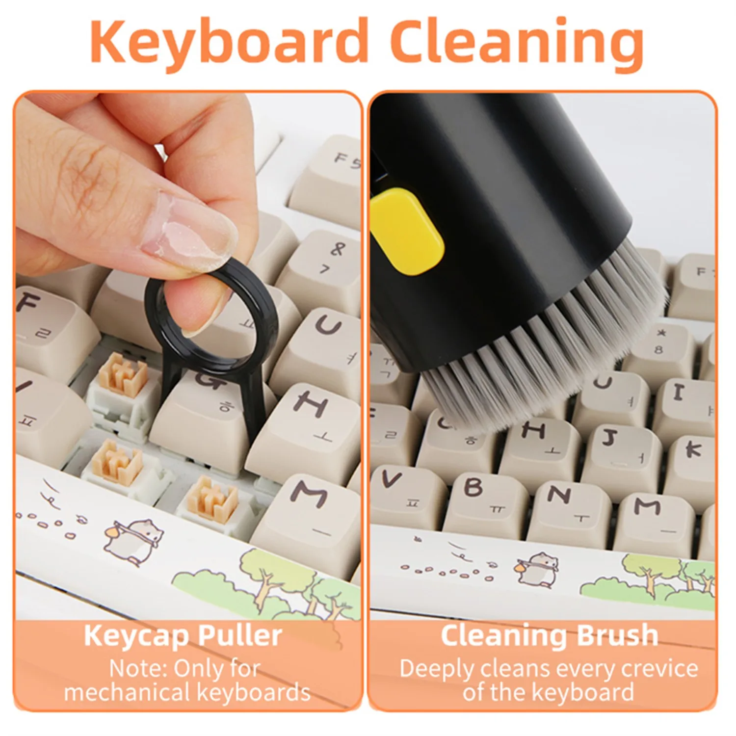20in1 Digital cleaning kit for iPhone tablet, AirPod screen cleaner, headphone cleaning stick, computer keyboard cleaning brush thumbnail 4