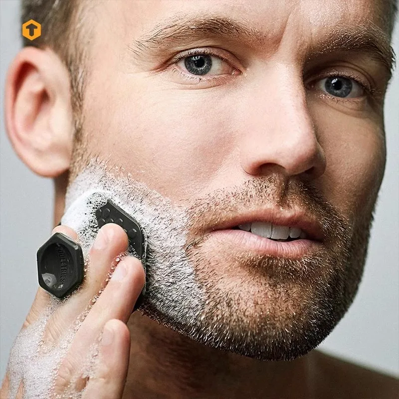 Men Facial Cleaning Brush Scrubber Silicone Miniature Face Deep Clean Shave Massage Face Scrub Brush Face Cleaner thumbnail 2