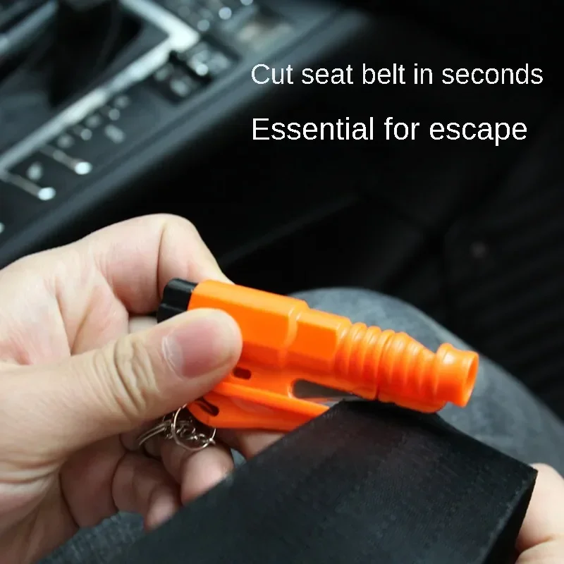 Safety Hammer Car Escape Tool 3-in-1 Window Breaker Seat belt Cutter Compact Emergency Hammer Escape Tool for Car Accessories thumbnail 4
