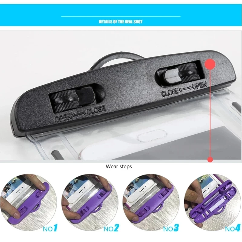 IP68 Universal Waterproof Phone Cases Bag For iPhone 16 15 14 13 12 11 Pro Max X Xiaomi Samsung S24 Ultra Swim Cover Accessories thumbnail 6