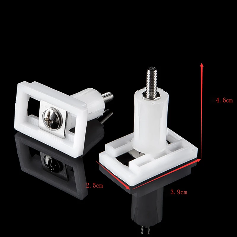 Household Plastic PP Toilet Lid Hinge Repair Bolts Accessories Screws Washers Set Universal Replacement Toilet Lid Set Screw 1pc thumbnail 4