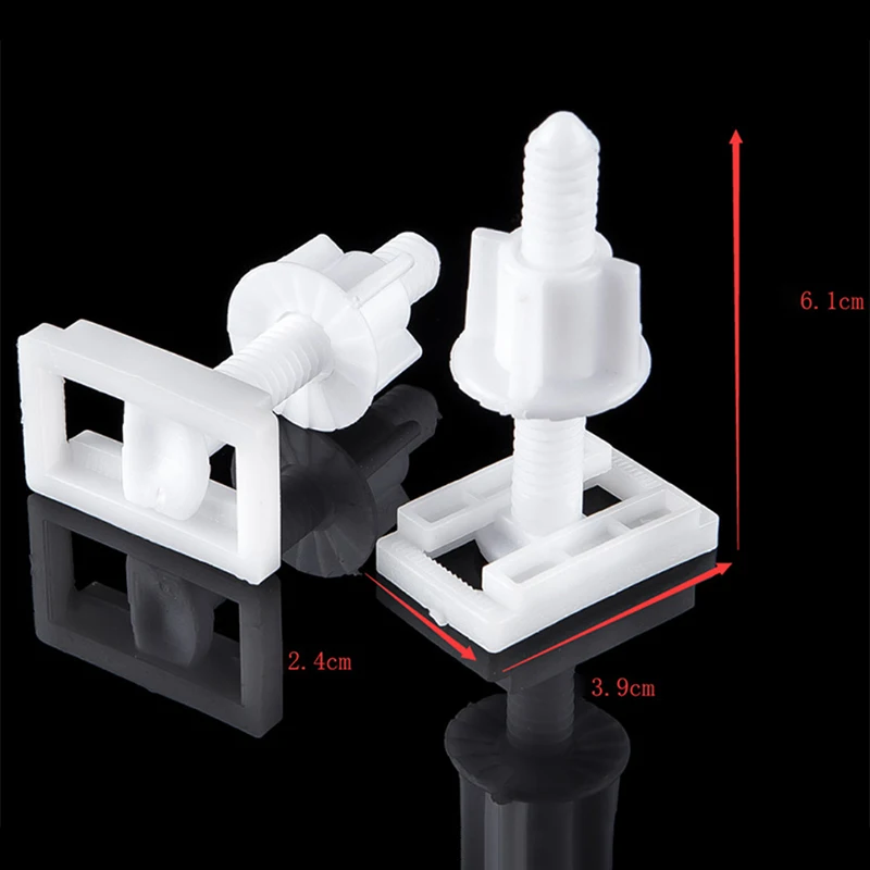 Household Plastic PP Toilet Lid Hinge Repair Bolts Accessories Screws Washers Set Universal Replacement Toilet Lid Set Screw 1pc thumbnail 5