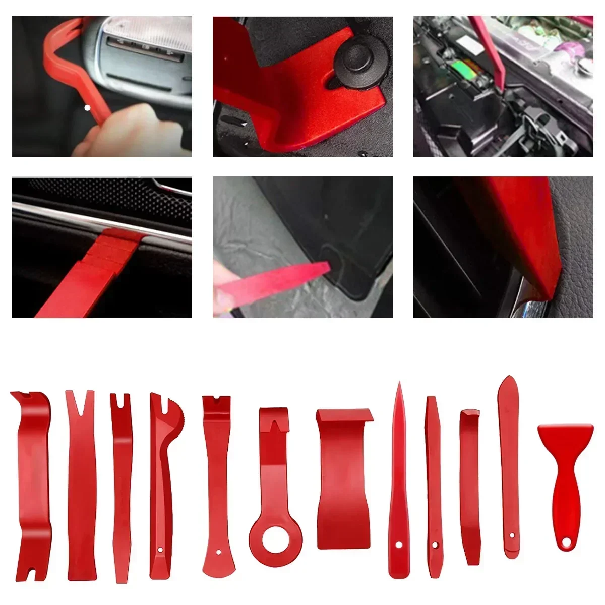 Car Tools Car Interior Disassembly Kit Panel Trim Removal Tool Car Plastic Dismantlers Hand Complete Case Tool thumbnail 4