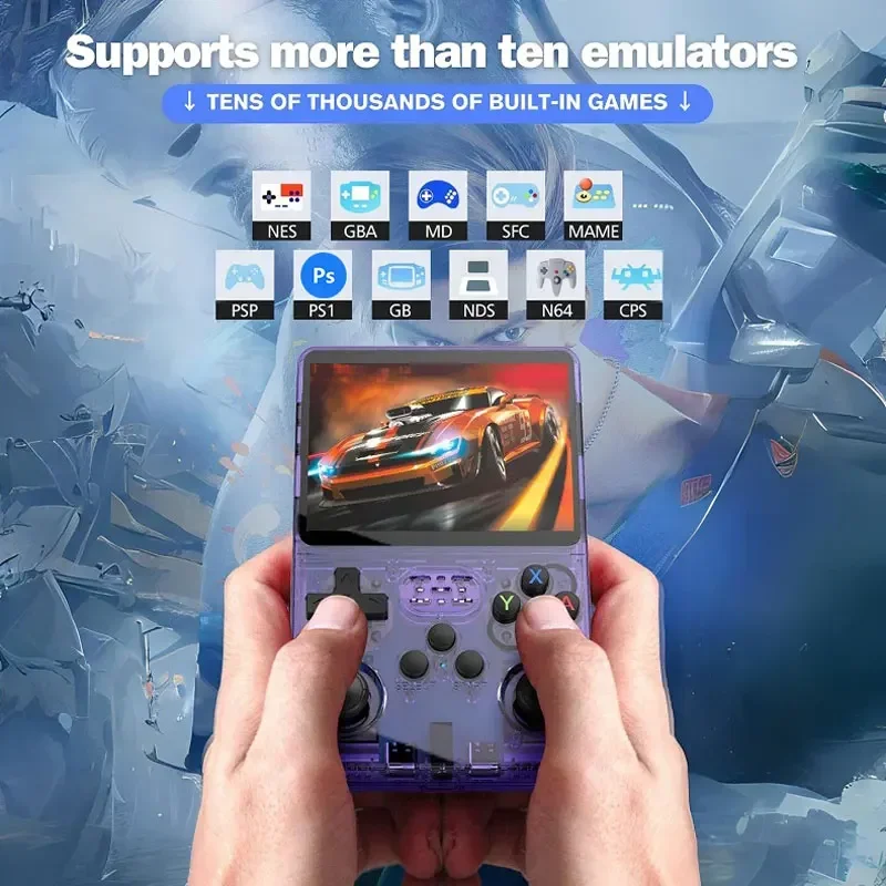 R36S Handheld Game Console 3.5Inch IPS Screen 128G Classic Retro Games Consoles Arkos System Portable Pocket Video Game Player thumbnail 4