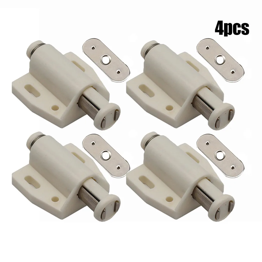 4Pcs Magnetic Cabinet Door Latch Magnetic Pressure Push To Open Touch Latch Home Wardrobe Cupboard Door Latch Furniture Hardware thumbnail 4