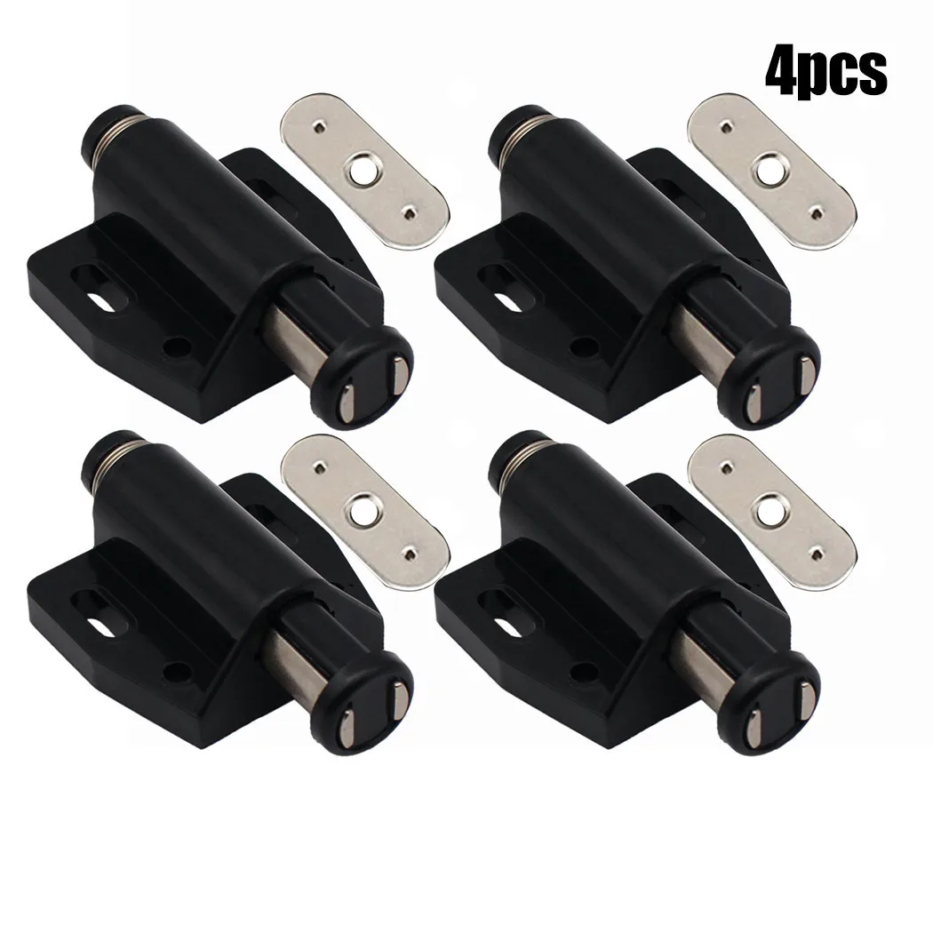 4Pcs Magnetic Cabinet Door Latch Magnetic Pressure Push To Open Touch Latch Home Wardrobe Cupboard Door Latch Furniture Hardware thumbnail 2