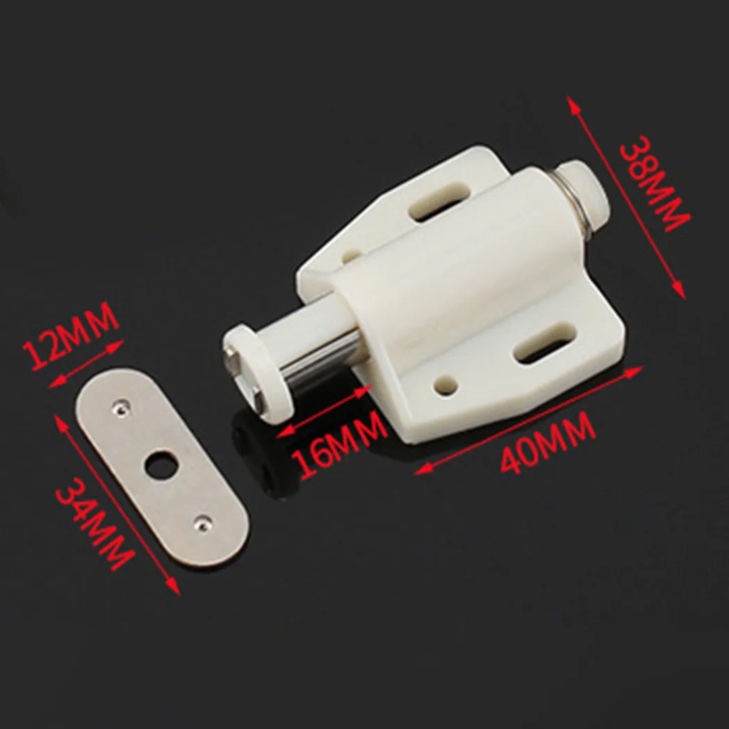 4Pcs Magnetic Cabinet Door Latch Magnetic Pressure Push To Open Touch Latch Home Wardrobe Cupboard Door Latch Furniture Hardware thumbnail 3