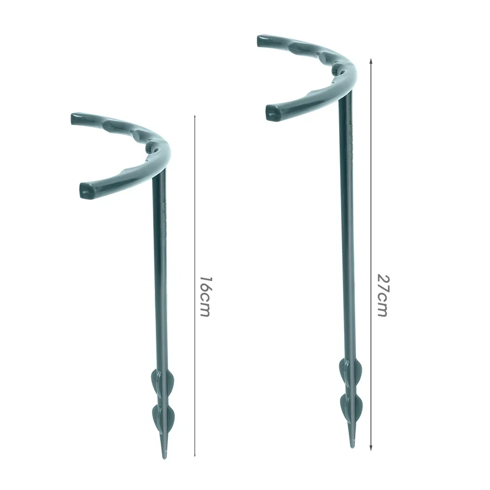 2/6Pcs Plant Support Pile Stand Semicircle Frame Fixed Rod Holder Gardening Arrangement Flower Vine Climbing Bracket Bonsai Tool thumbnail 6
