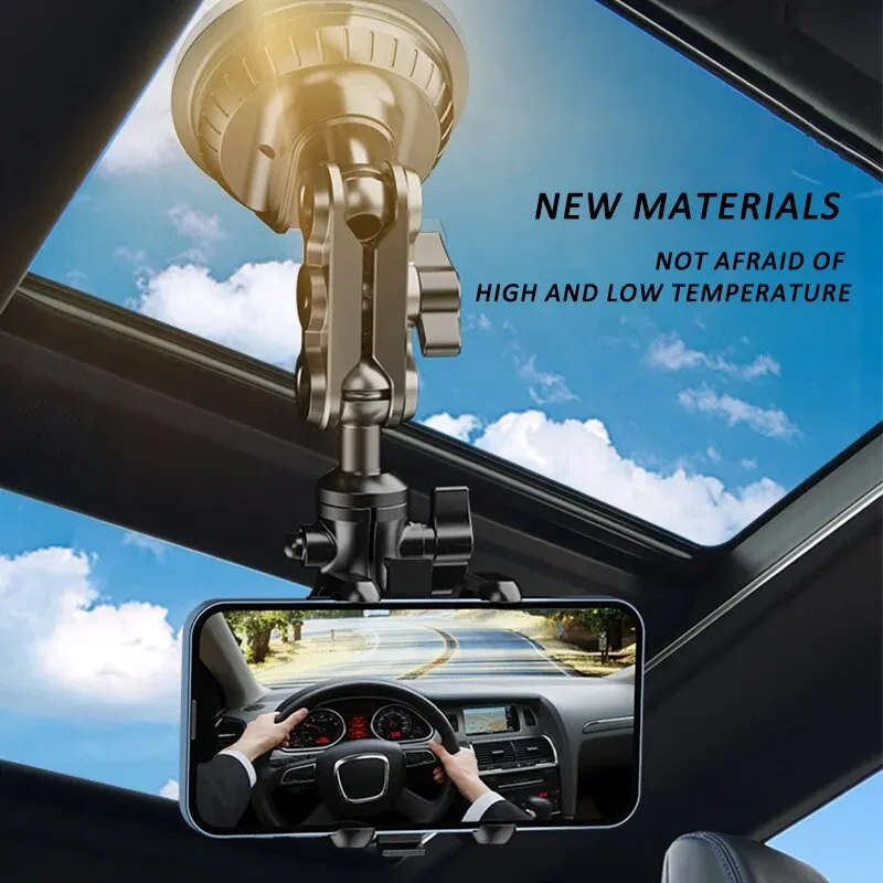 Car Phone Mount Video Recording Universal Magic Arm Suction Car Phone Holder Mount Windshield Window Glass Vlog Shooting thumbnail 3