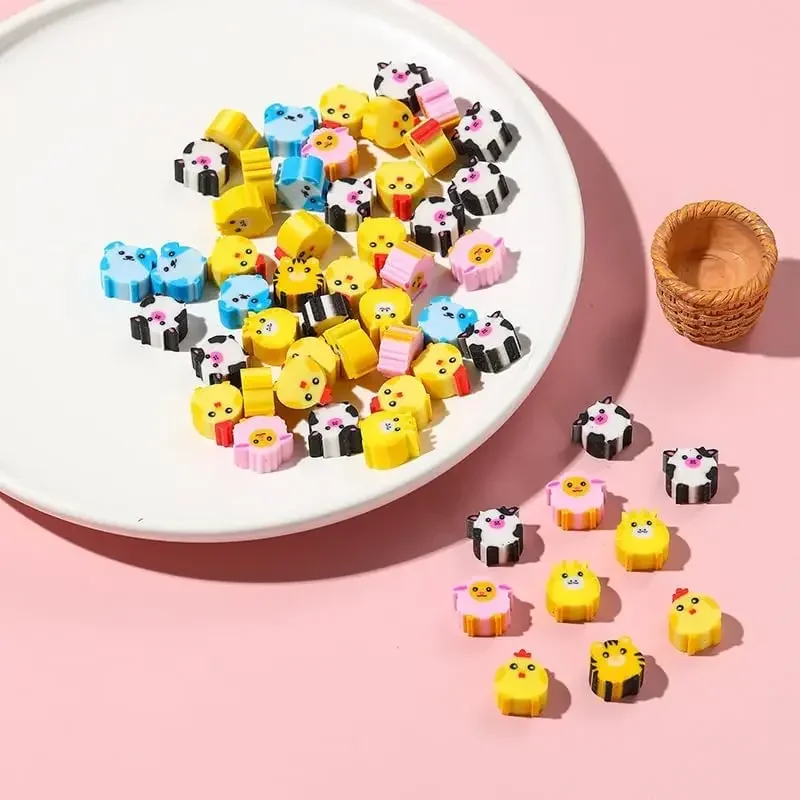 50pcs Mini Desk Pets Cute Little Animal Eraser Small Space Erasers for Kids Classroom Student Prizes Party Favors Carnival Gifts thumbnail 2