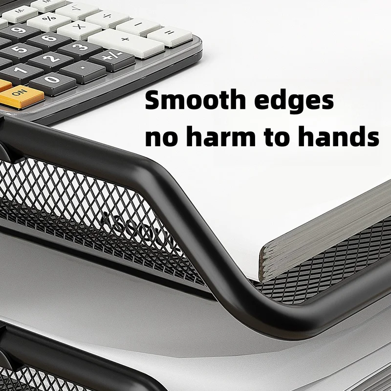 Thickened Multi-layer Metal Iron Mesh File Tray Drawer-type File Holder Office Desk Four-Layer File Frame Multi-layer Document thumbnail 6