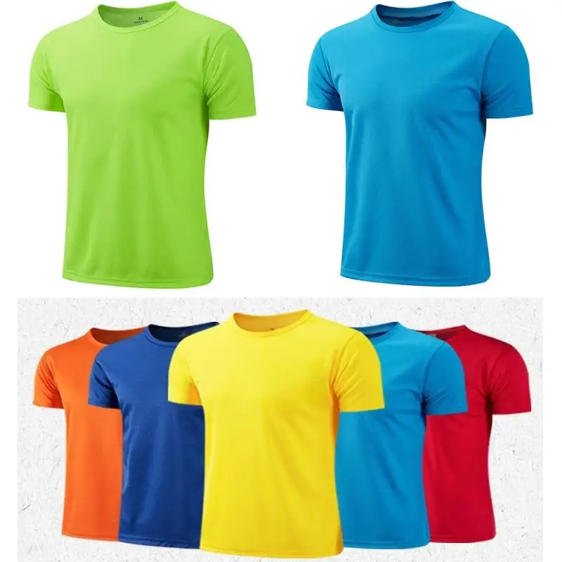 Men Women Quick Dry Short Sleeve Sport T Shirt Gym Jerseys Fitness Shirt Trainer Running T-Shirt Teenager Breathable Sportswears thumbnail 6