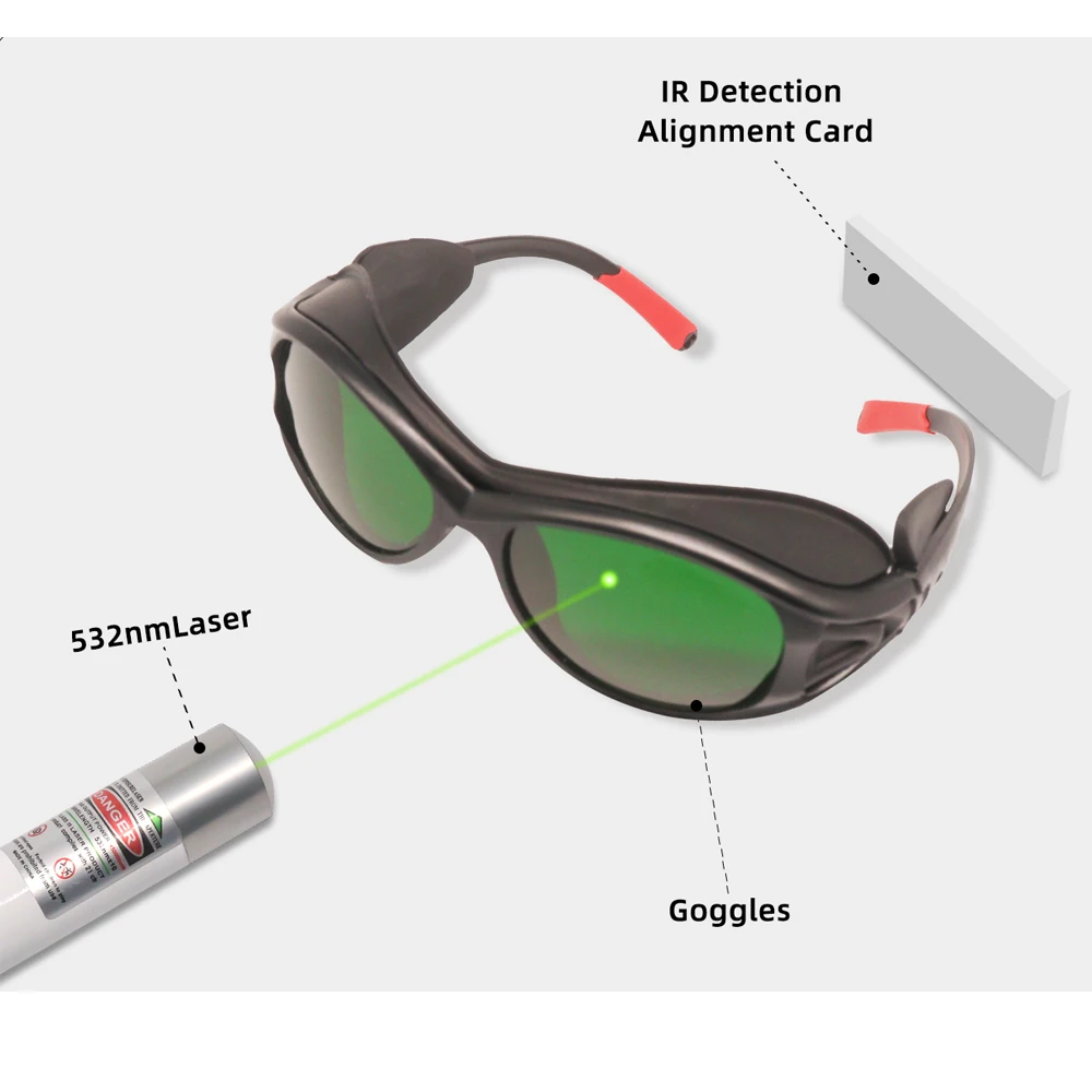 Laser Lenses Lead Glasses Radiological Protection Goggles Protective Eyepiece Industrial Safety Soldering Radiation 532nm 1064nm thumbnail 3