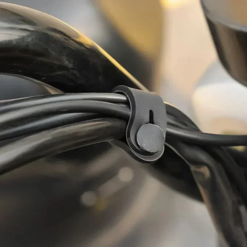 1/5/10Pcs Motorcycle Rubber Bands For Frame Securing Cable Ties Wiring Harness Cables For Motobike Motorcycle Moto Accessories thumbnail 2
