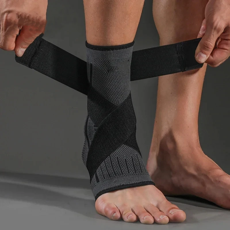 1PC Pressurized Bandage Ankle Support Ankle Brace Protector Foot Strap Elastic Belt Fitness Sports Gym Badminton Accessory thumbnail 5