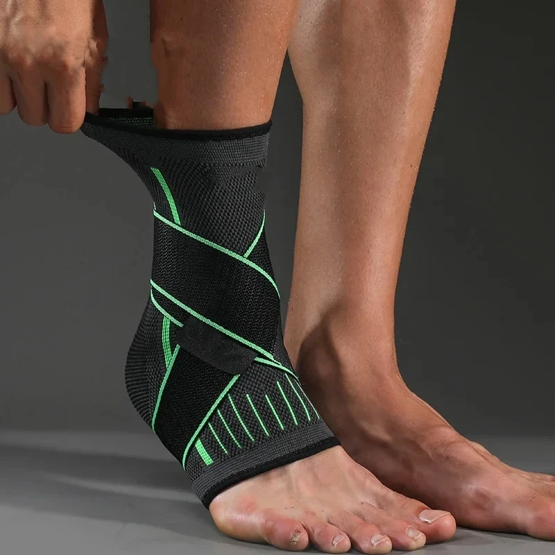 1PC Pressurized Bandage Ankle Support Ankle Brace Protector Foot Strap Elastic Belt Fitness Sports Gym Badminton Accessory thumbnail 2