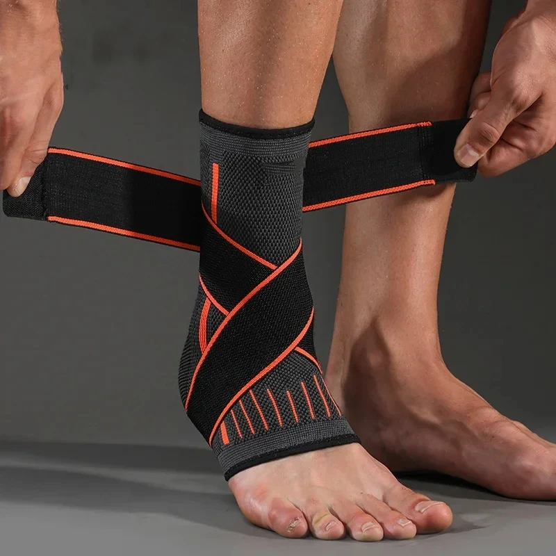 1PC Pressurized Bandage Ankle Support Ankle Brace Protector Foot Strap Elastic Belt Fitness Sports Gym Badminton Accessory thumbnail 4