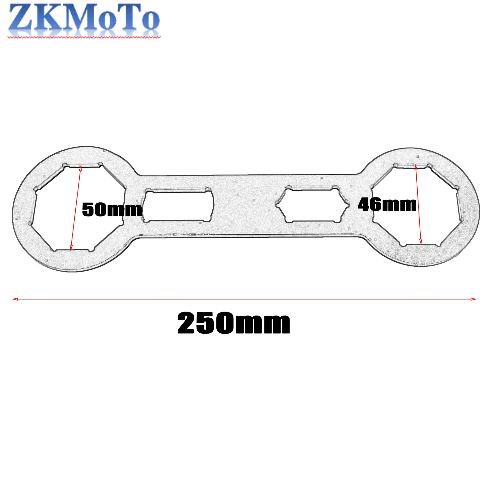 46-50mm Motorcycle Fork Cap Wrench Tool For KTM HUSQVARNA KAWASAKI SUZUKI YAMAHA Honda CRF150R/RB CRF250R/RX CRF250X CRF450L/R thumbnail 6